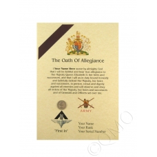 The Pathfinder Platoon Oath Of Allegiance Certificate